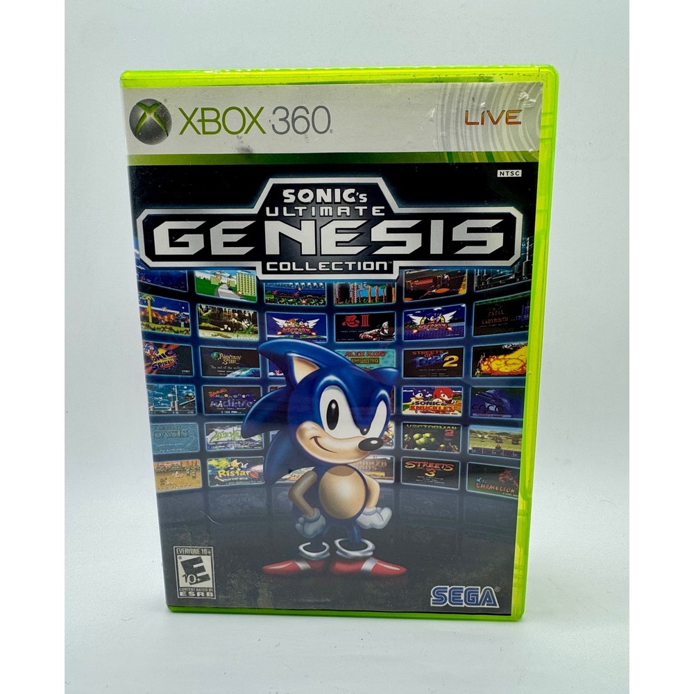SEGA Sonics Ultimate Genesis Collection Xbox 360 Retro Games 40 Classic Titles